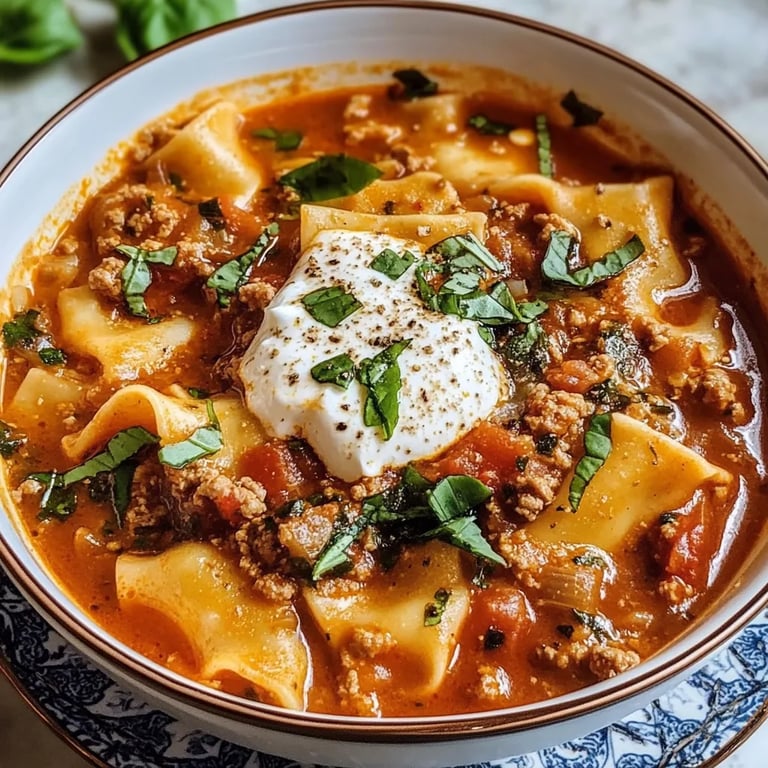 Easy Made Lasagna Soup Recipe By Lily Carter