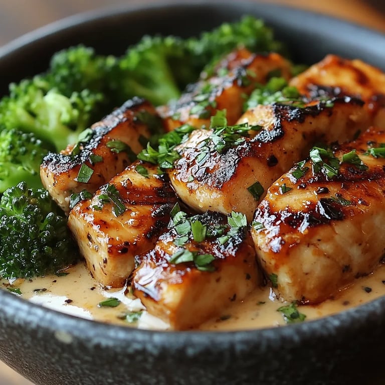 Grilled Chicken & Broccoli Bowls w/ Garlic Sauce: An Incredible Essential Recipe for 4