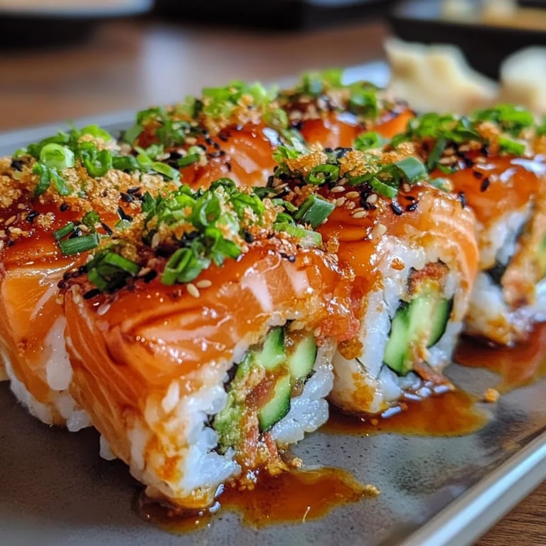 Spicy Salmon Sushi Bake