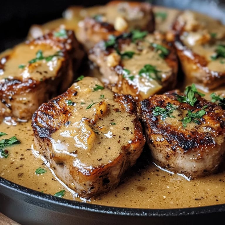 Pork Chops in Creamy Garlic Sauce: An Amazing Ultimate Recipe