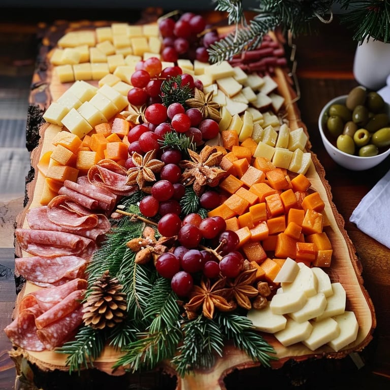 Christmas Tree Shaped Charcuterie