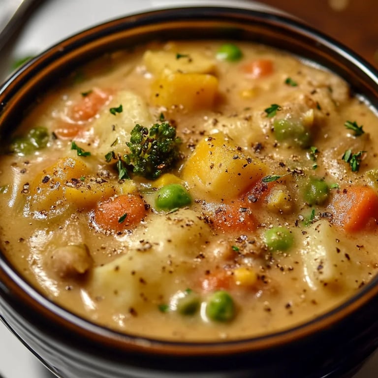 Veggie Pot Pie Soup