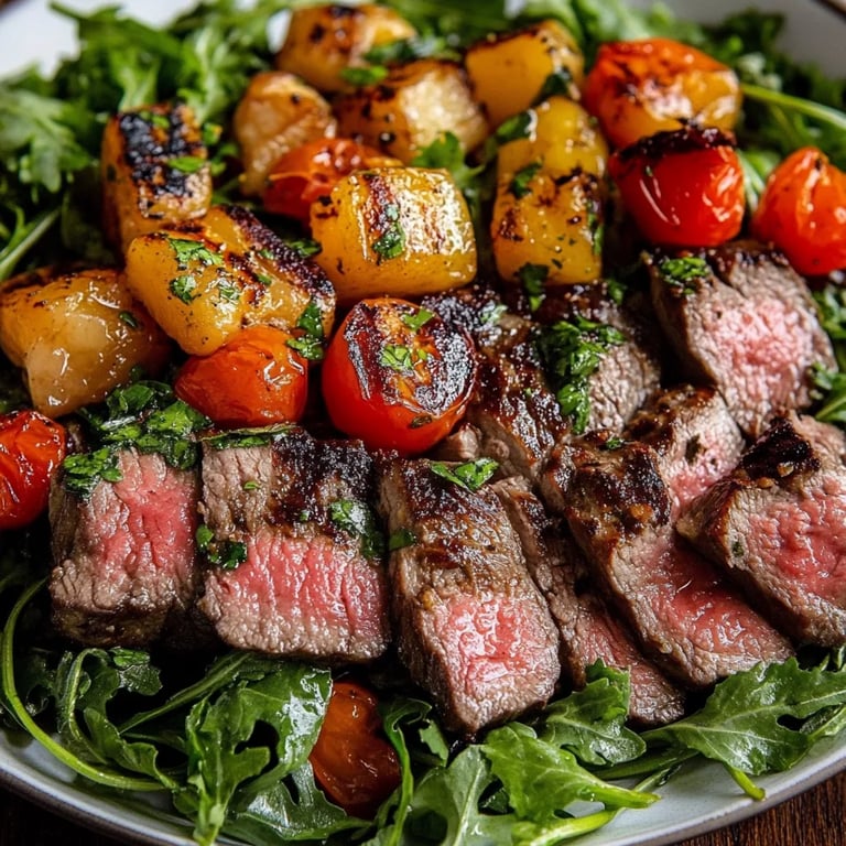 Fall Harvest Steak Salad