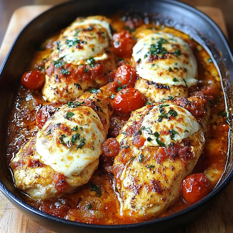 Garlic Tomato Chicken w/ Mozzarella: An Amazing Ultimate Recipe You Need to Try