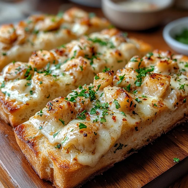 Viral Chicken Alfredo Garlic Bread: An Incredible 7-Step Recipe