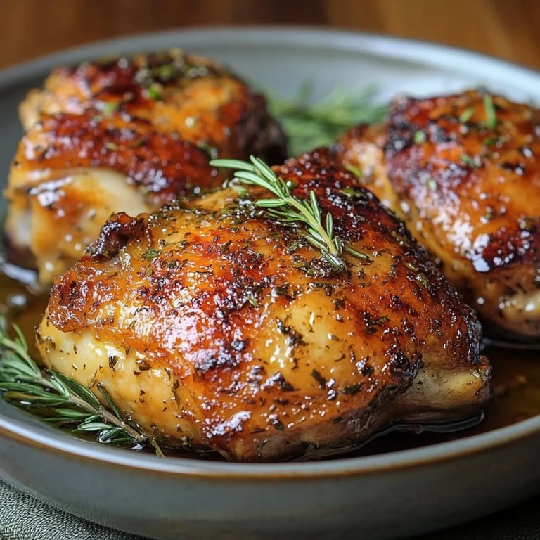 Brown Sugar Dijon Chicken Thighs