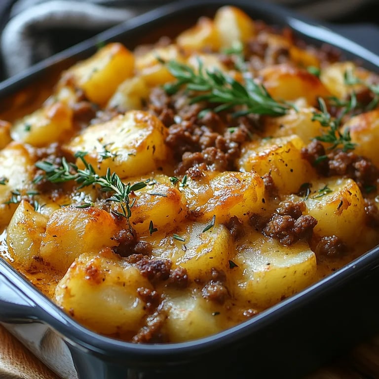 Cheesy Ground Beef & Potato Casserole: An Incredible 7-Layer Ultimate Recipe