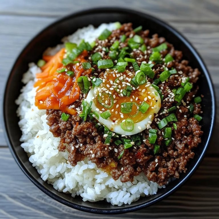 Korean Ground Beef Bowl