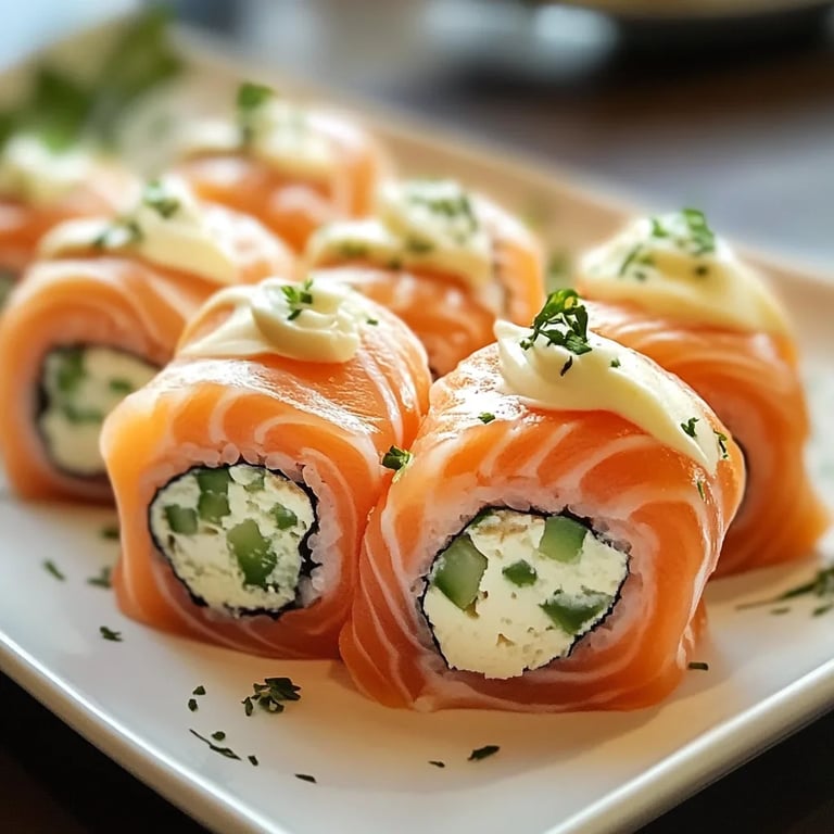 Elegant Chatelaine Smoked Salmon Rolls