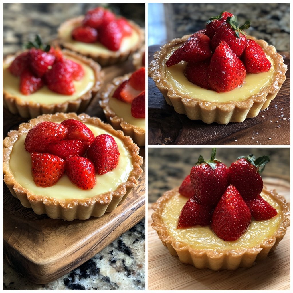 Vanilla Bean Strawberry Tarts