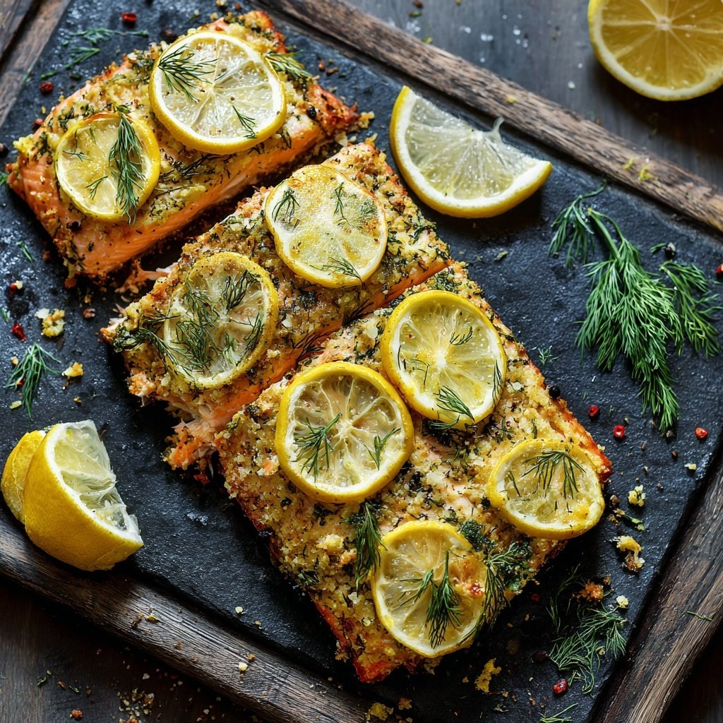 Zesty Lemon Dill Salmon Bake