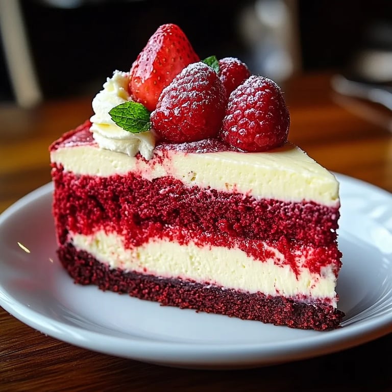 Strawberry Red Velvet Cheesecake