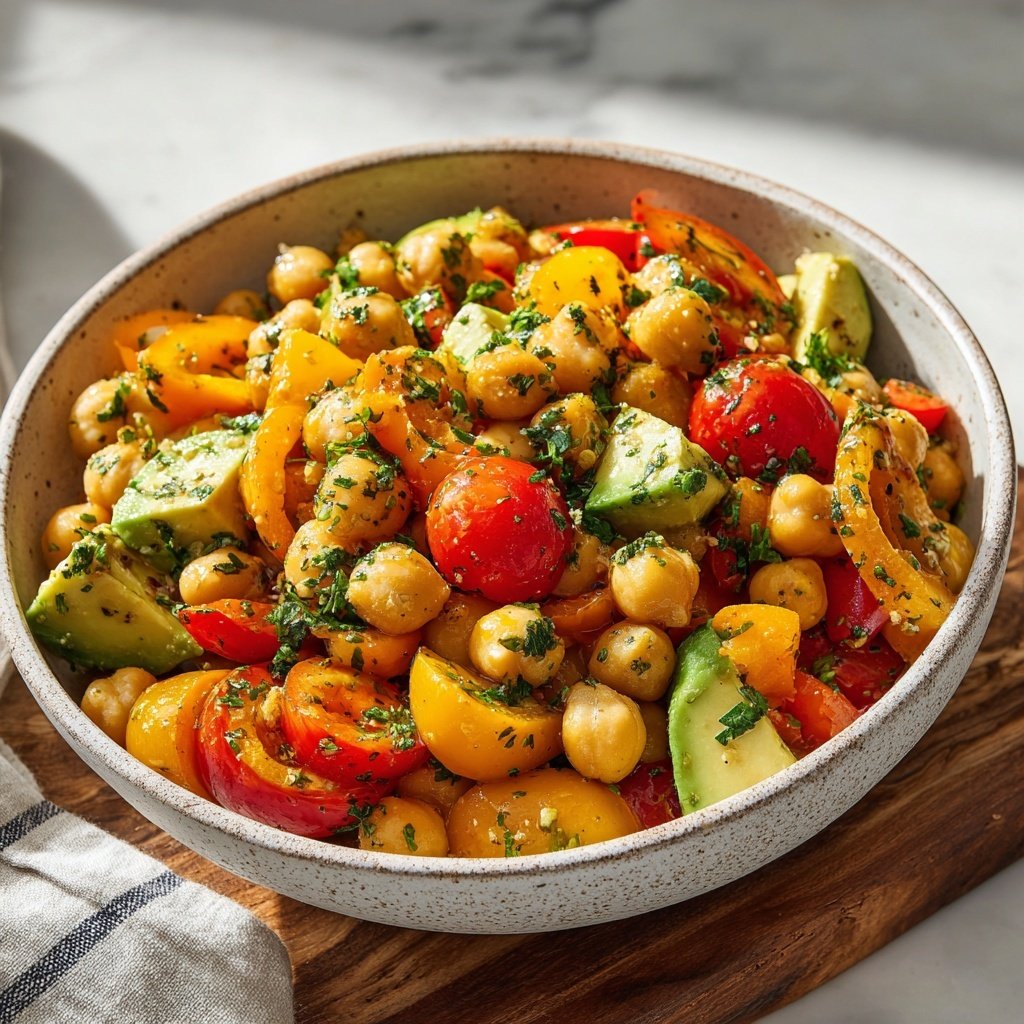 Quick Mediterranean Chickpea Bowl
