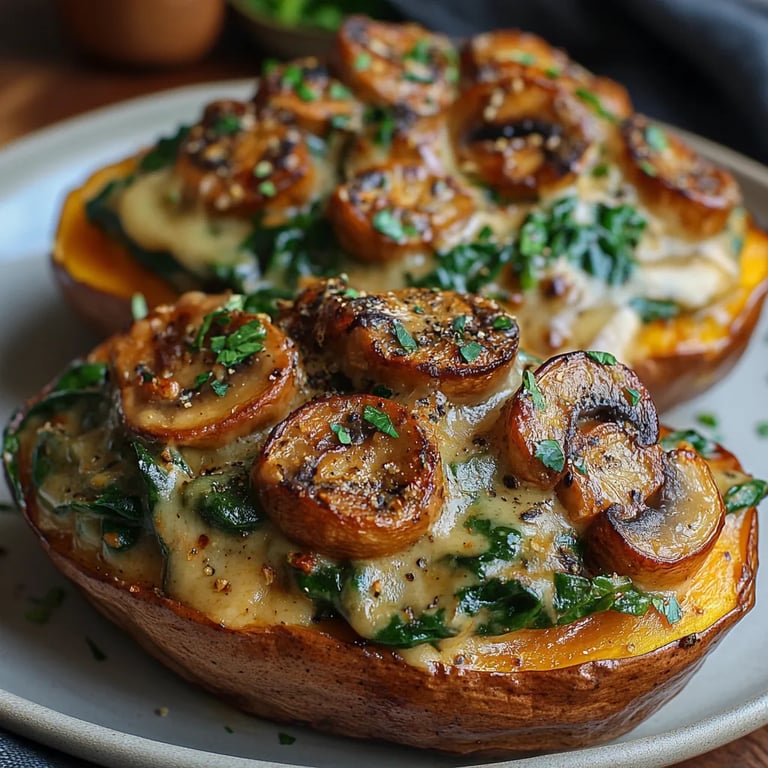 Mushroom & Spinach Stuffed Sweet Potatoes: An Incredible Ultimate Recipe