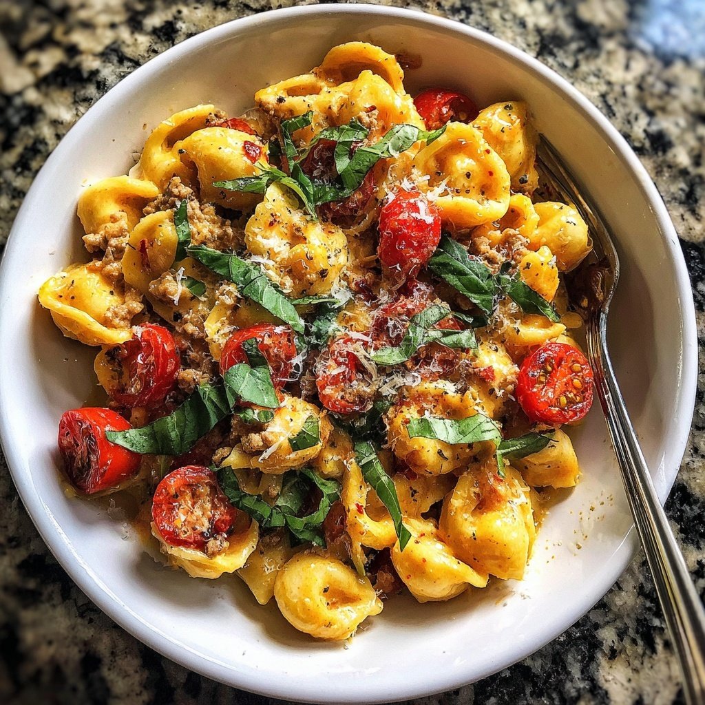 Tomato Basil Pasta with Turkey