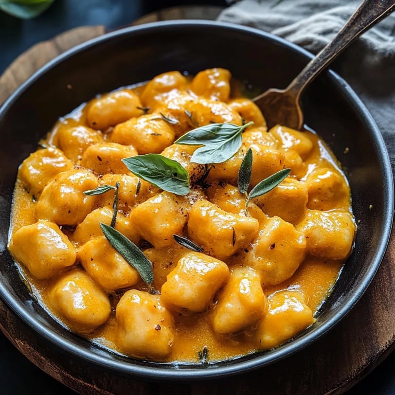 Creamy Pumpkin Gnocchi