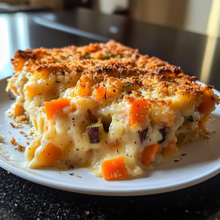 Cheesy Root Vegetable Gratin