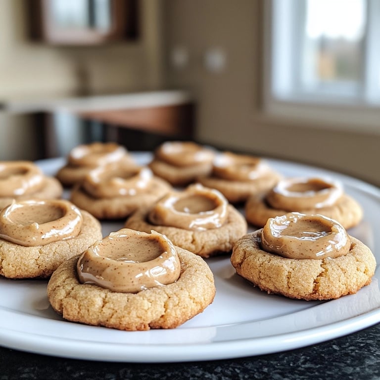 Eggnog Thumbprint Cookies