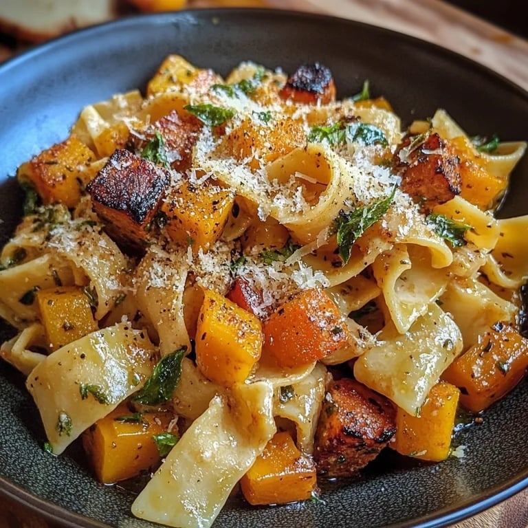 Autumn Sausage Pasta Squash