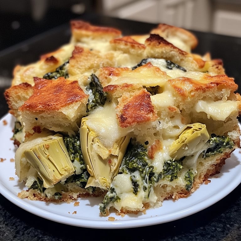 Spinach Artichoke Strata