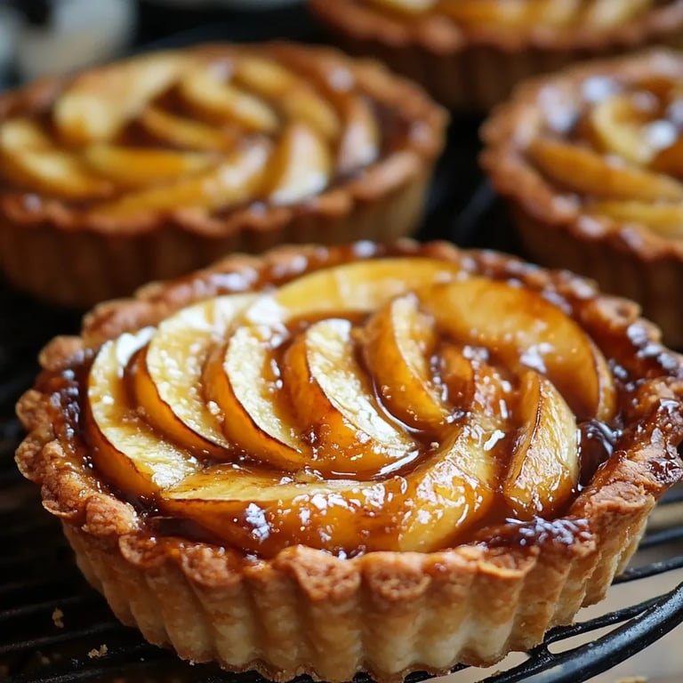 Salted Caramel Apple Tarts