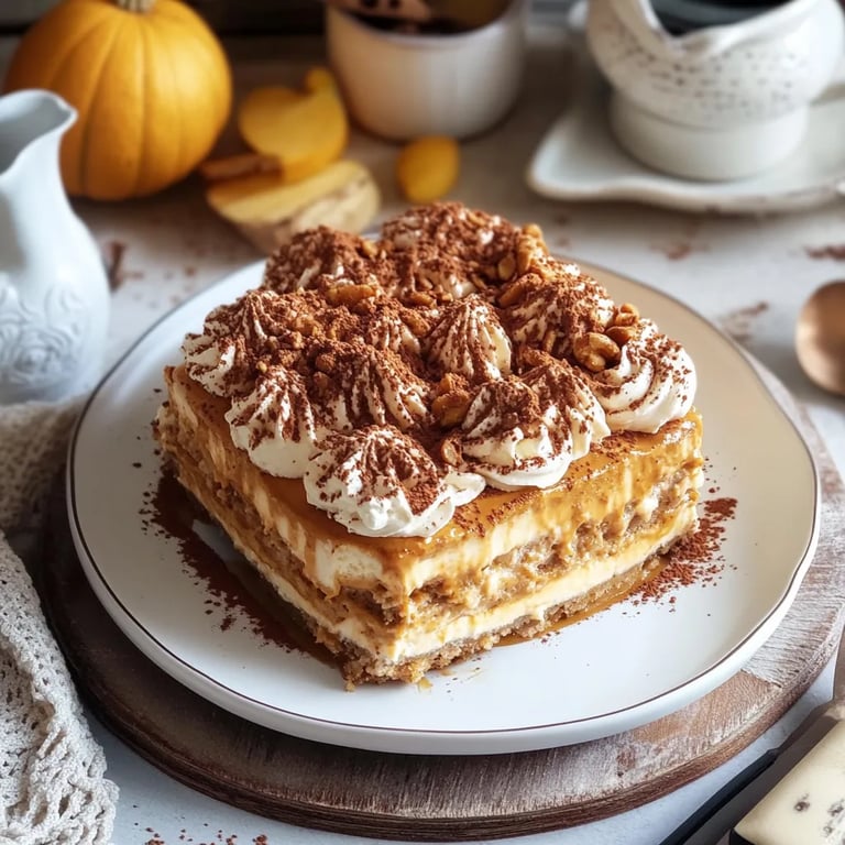 Creamy Pumpkin Tiramisu