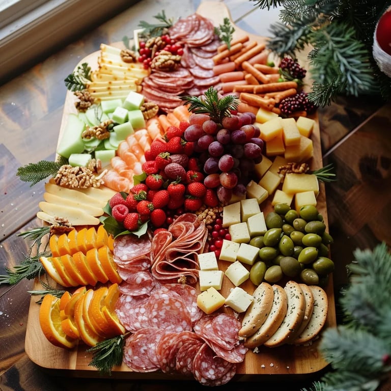 Christmas Tree-Shaped Charcuterie