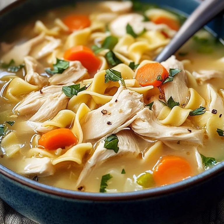 Easy Creamy Chicken Noodle Soup