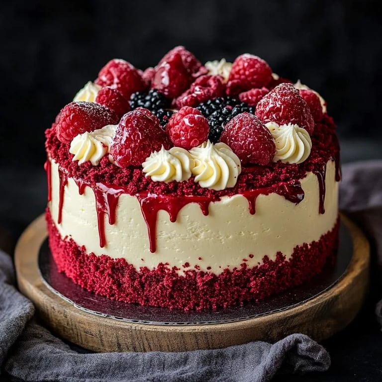 Red Velvet Cheesecake Cake