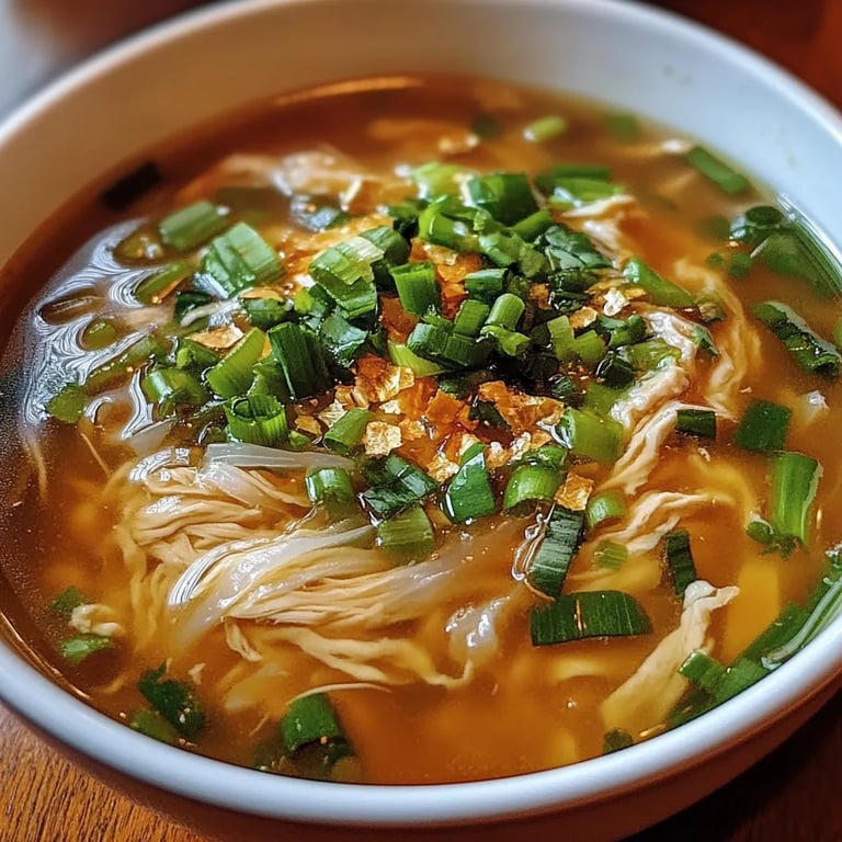 Ginger Garlic Chicken Noodle Soup