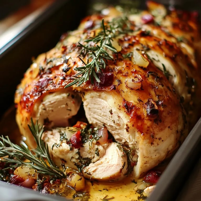 Best Christmas Stuffed Turkey Breast