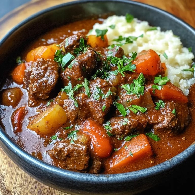Slow Cooker Beef & Chorizo Casserole
