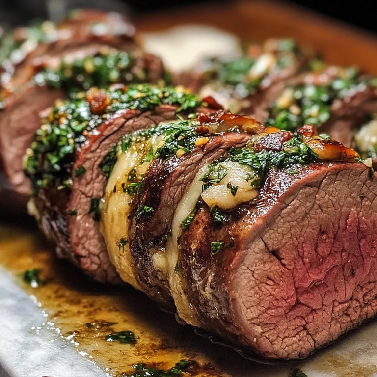 Quick Christmas Stuffed Beef Tenderloin