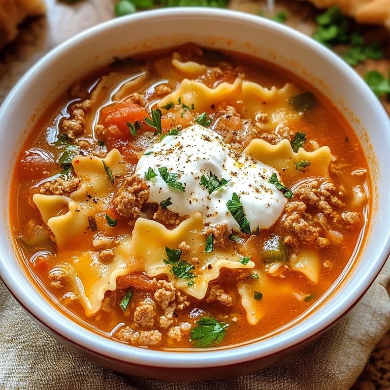 Homemade Lasagna Soup