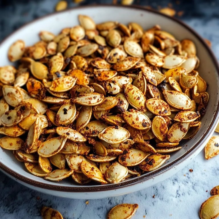 Crunchy Smoked Paprika Pumpkin Seeds Snack