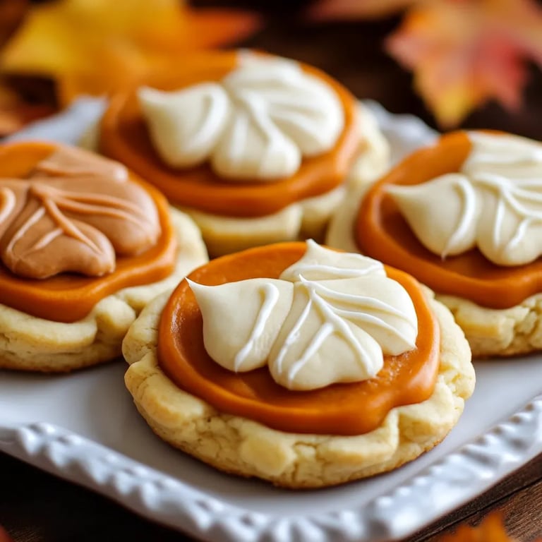 Thanksgiving Cookies With Pumpkin Pie