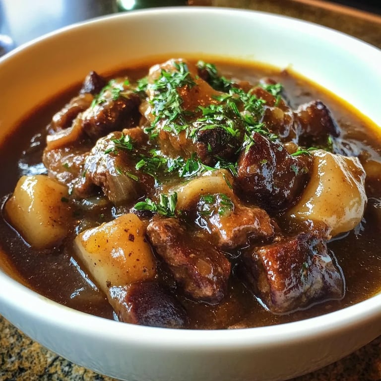 French Onion Beef Stew