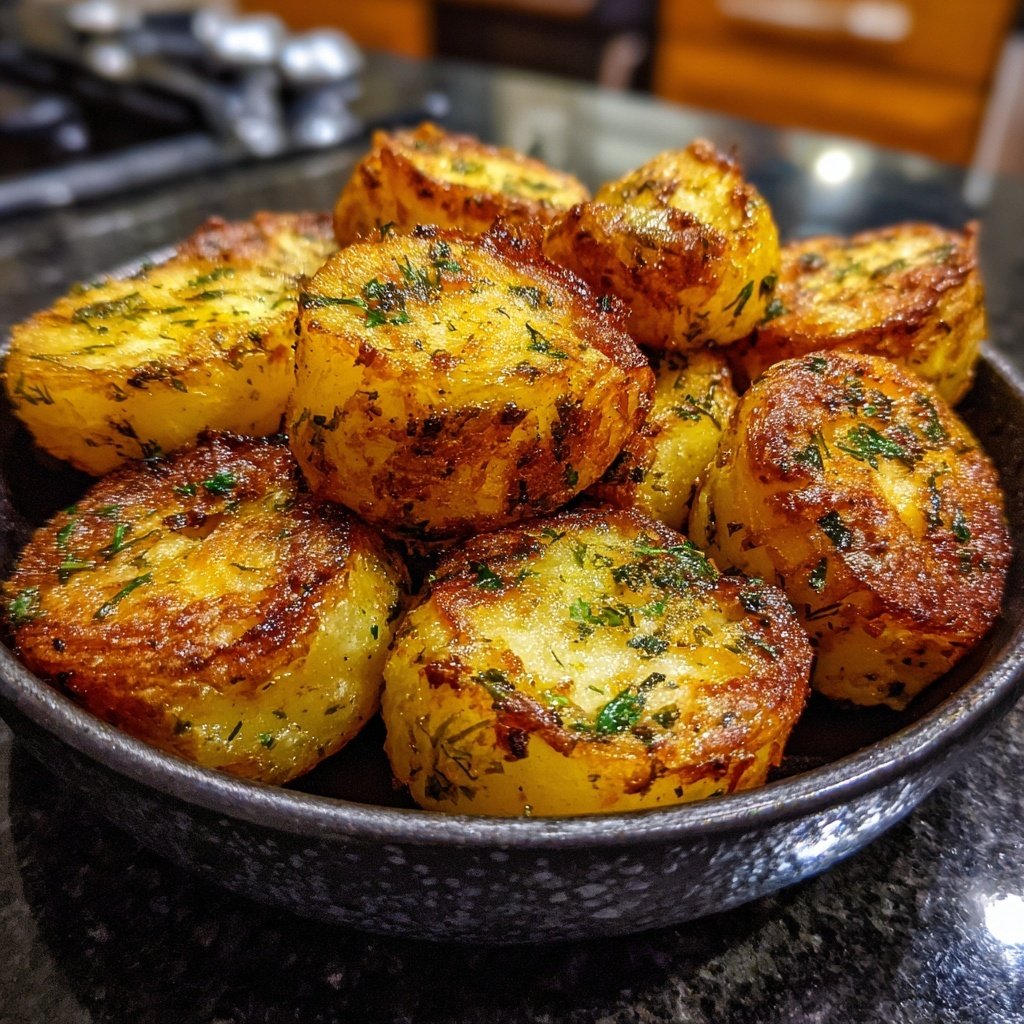 Airfryer Garlic Dill Potatoes