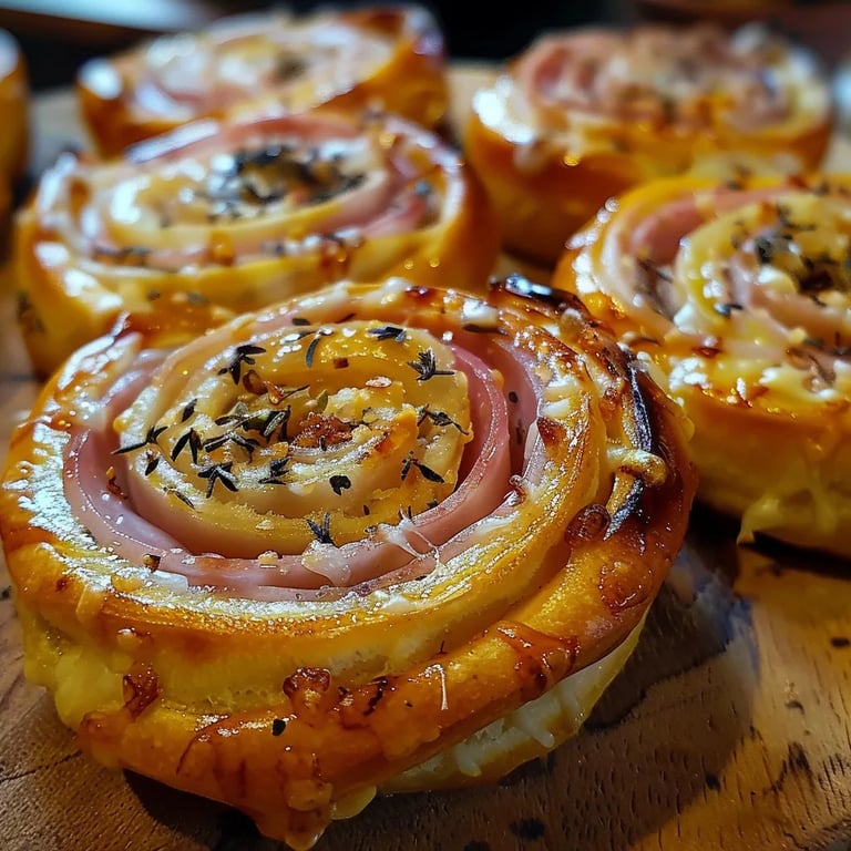 Ham and Cheese Pinwheels