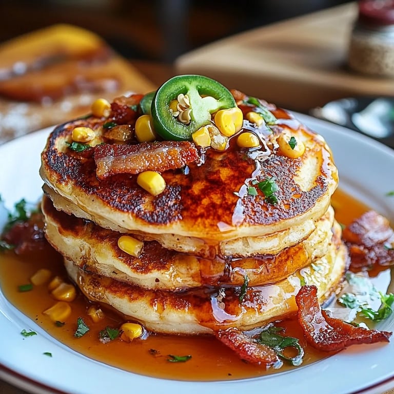 Jalapeno & Cheddar Corn Pancakes w/ Bacon: An Incredible Ultimate Recipe