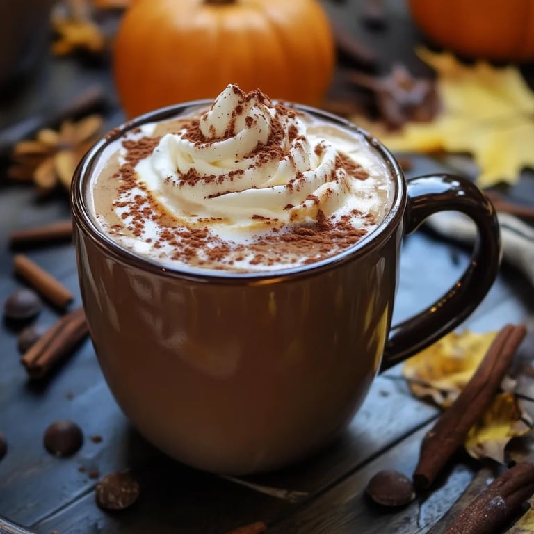 Maple Cinnamon Fall Hot Chocolate