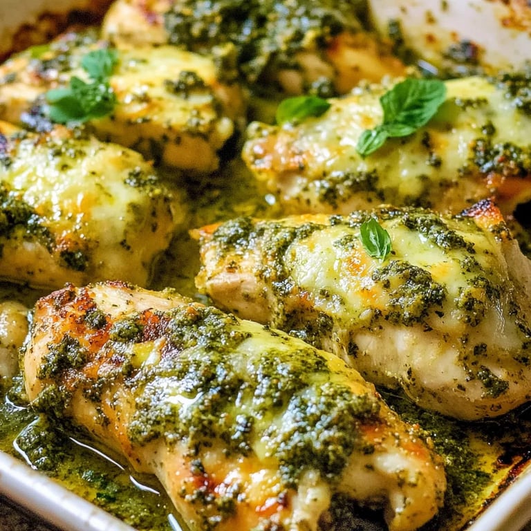 Easy Baked Pesto Chicken