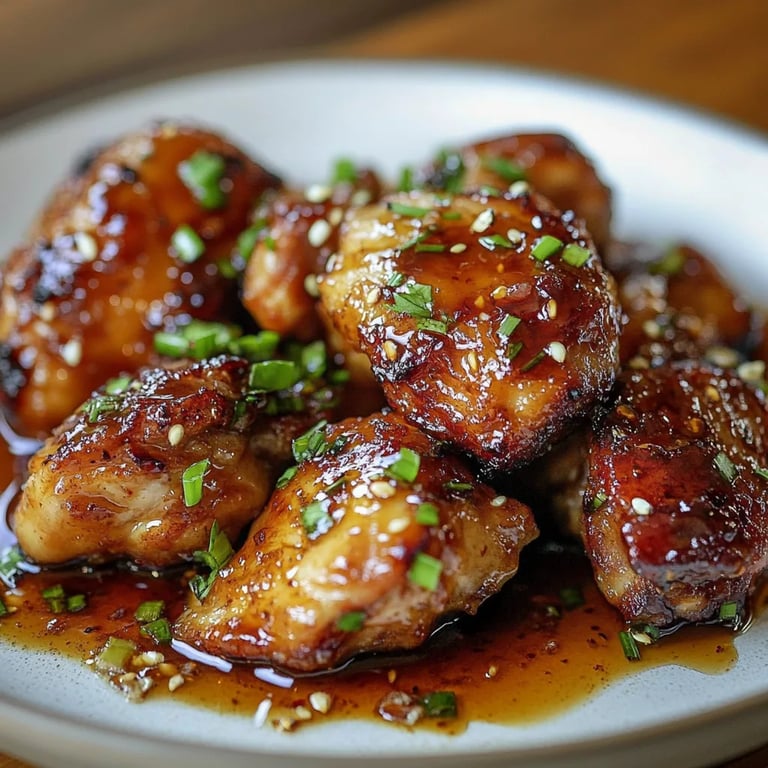 Air Fryer Korean Soy Garlic Chicken Thighs