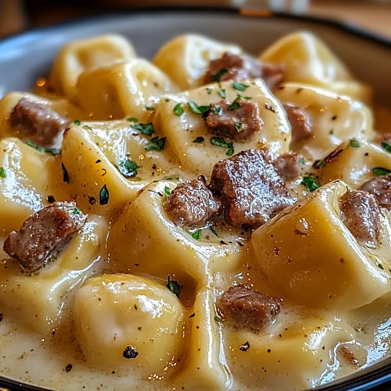 <p>Cheesesteak Tortellini in Creamy Provolone Sauce: An Amazing Ultimate Recipe</p>
