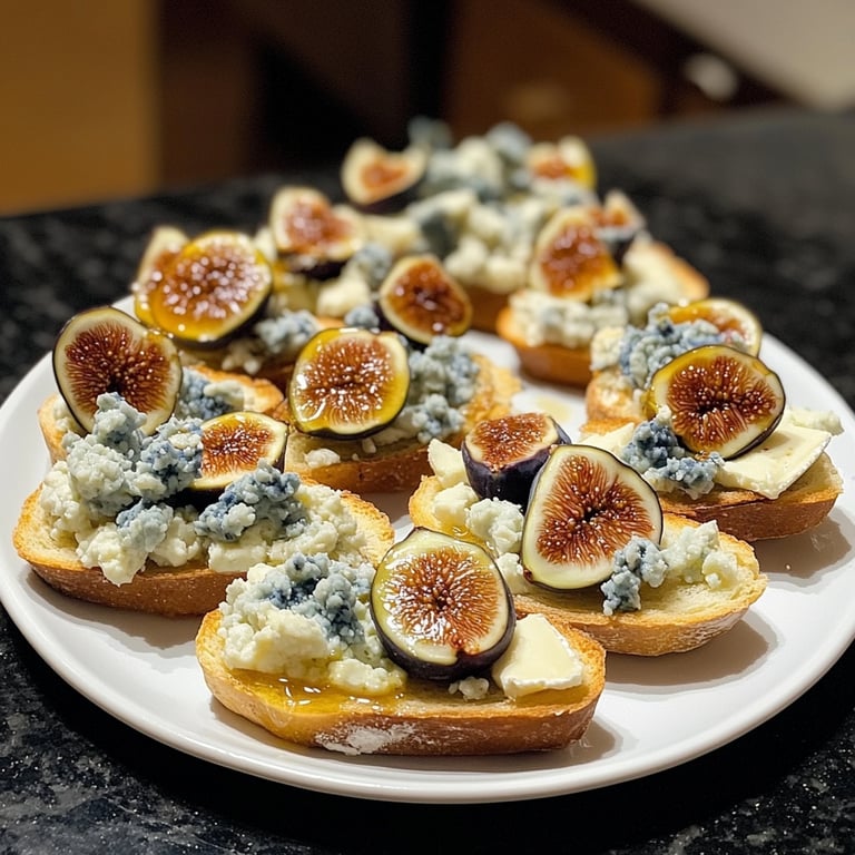 Fig Blue Cheese Crostini