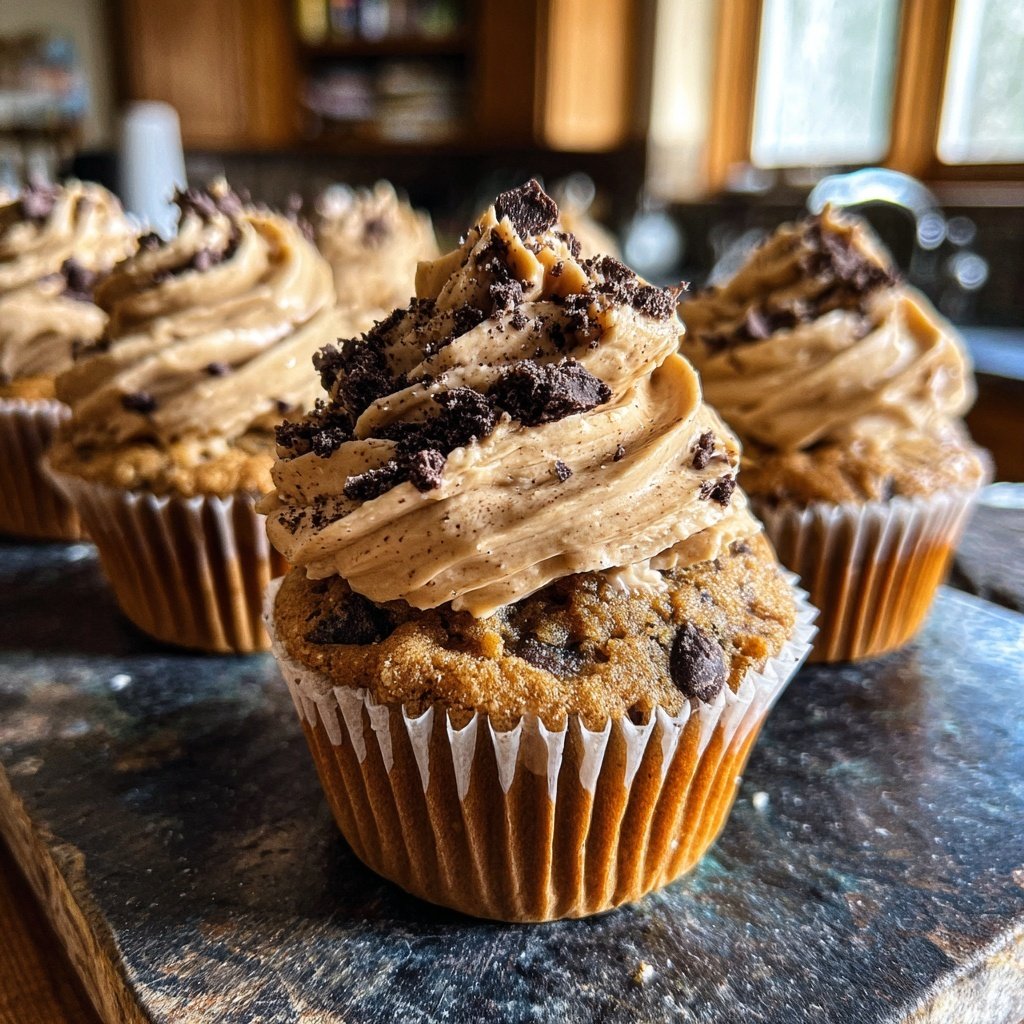 Peanut Butter Chocolate Chip Cupcakes